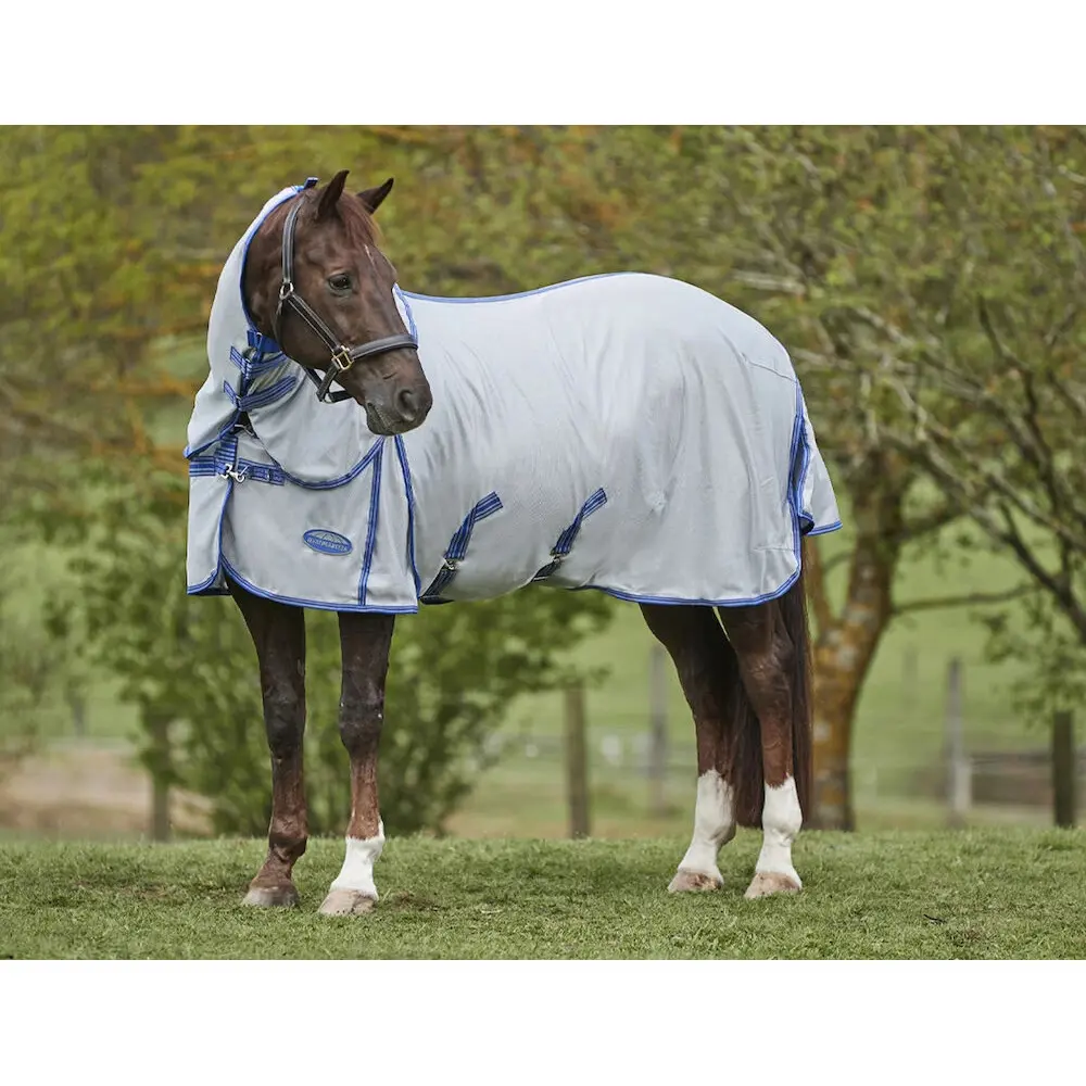 Couverture anti-mouches pour cheval avec couvre-cou détachable Weatherbeeta Comfitec Airflow II