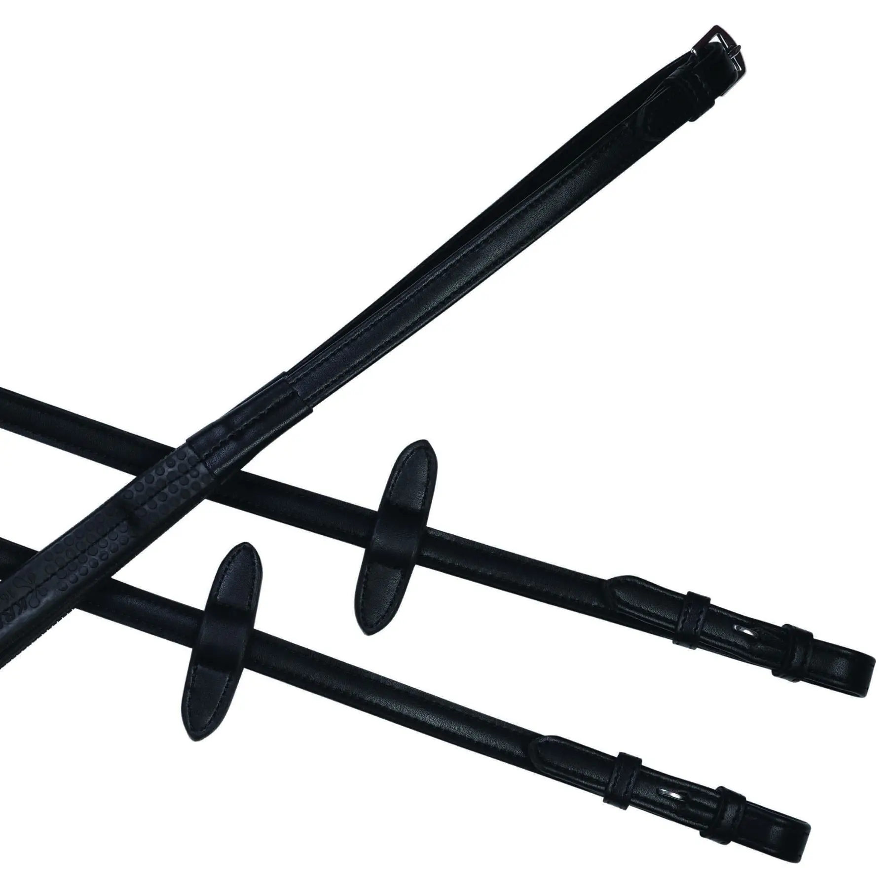 Weatherbeeta Noir Horse Reins Collegiate Syntovia+