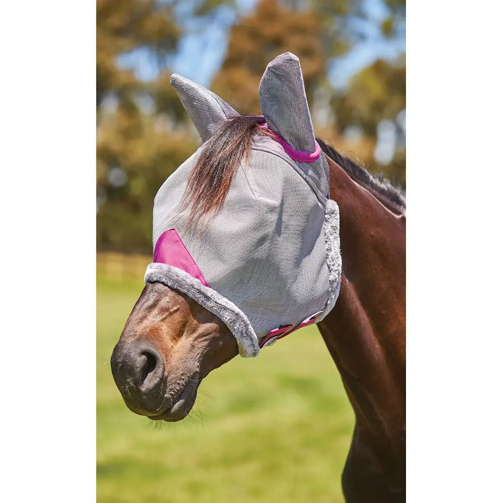 Meilleurs prix pour Masque anti-mouches pour cheval avec protège oreilles Weatherbeeta Comfitec Deluxe Durable