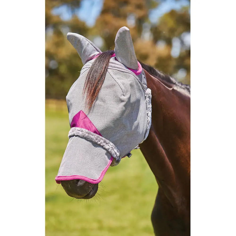 Comparer les prix de Masque anti-mouches pour cheval avec protège oreilles & couvre-nez Weatherbeeta Comfitec Deluxe Durable