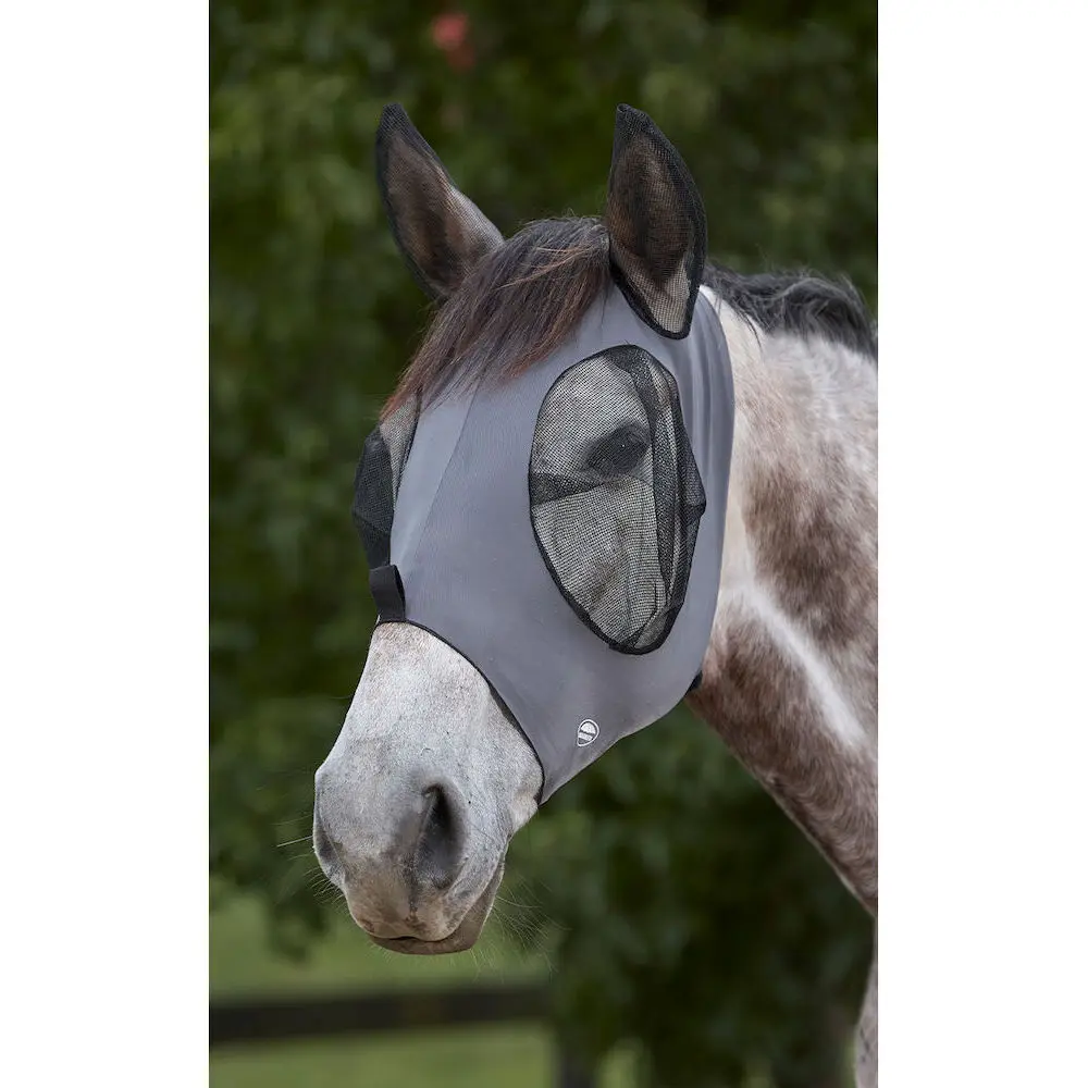 Weatherbeeta Gris Anti-Fly Mask Deluxe Stretch Bug Eye Saver