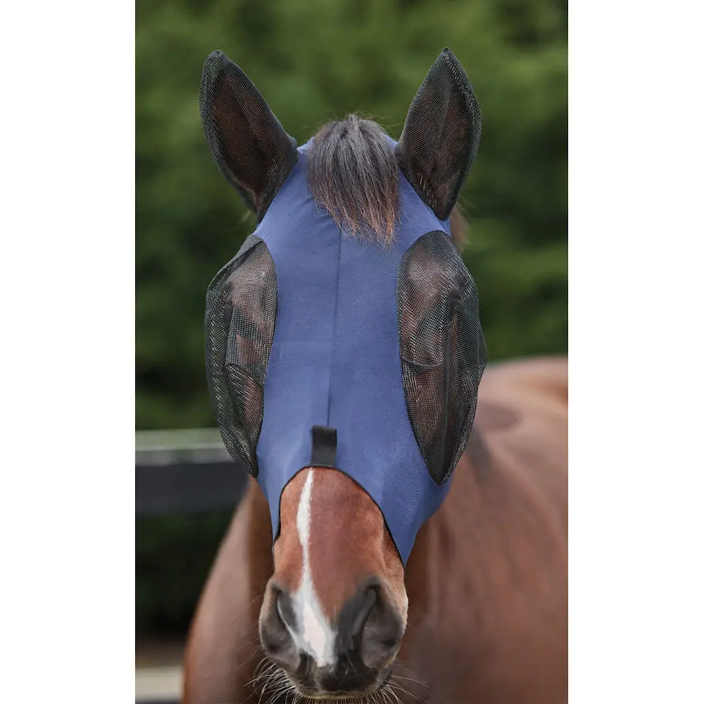 Weatherbeeta Bleu Anti-Fly Mask Deluxe Stretch Bug Eye Saver