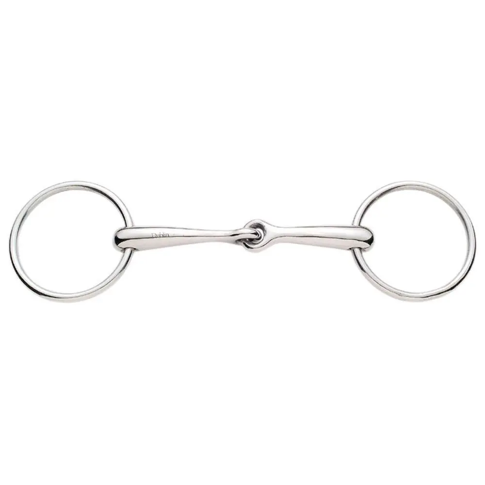 Meilleurs prix pour Étriers à filet, à anneau libre en acier inoxydable et à bouche solide articulée pour cheval Weatherbeeta Korsteel
