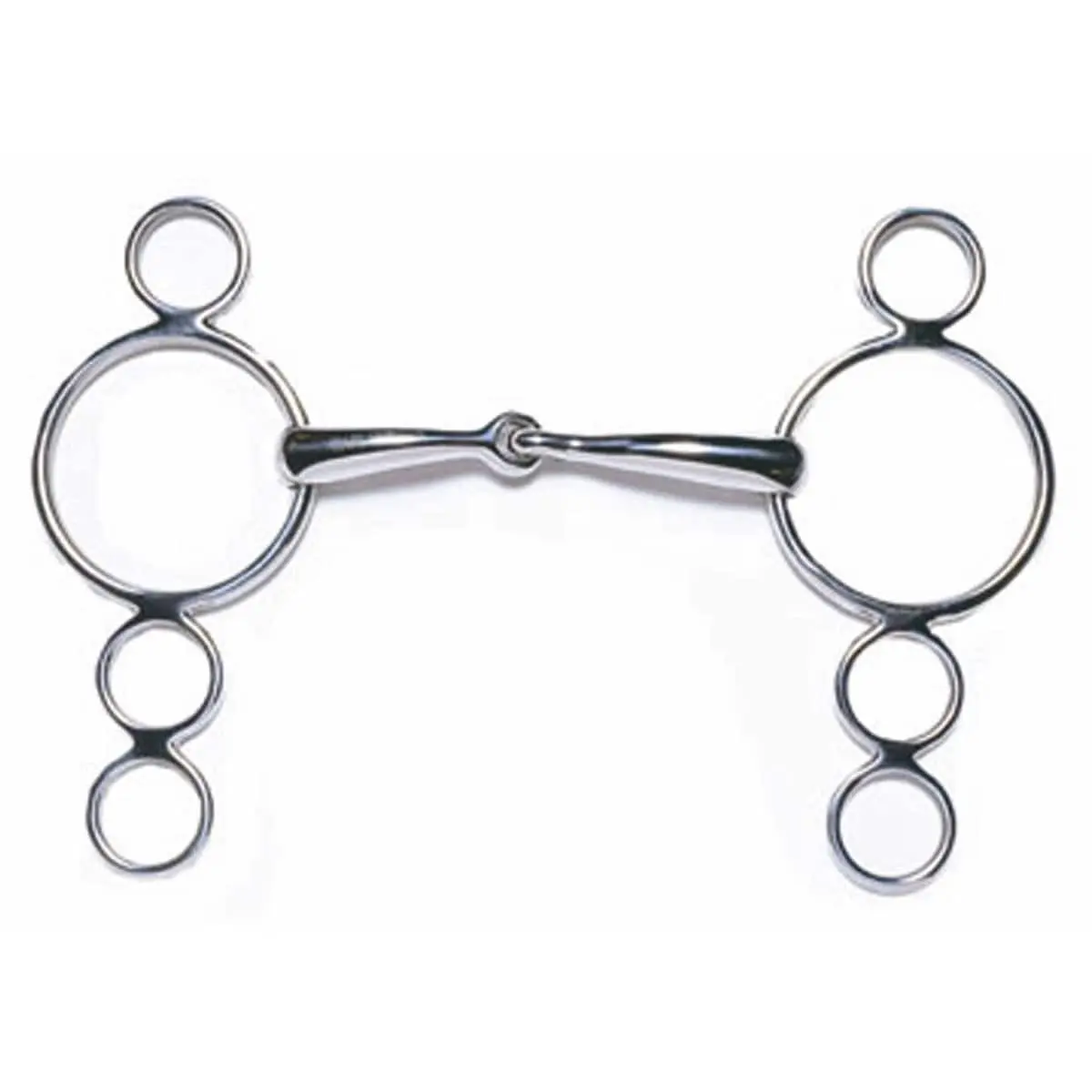 Comparer les prix de Mors hollandais articulé à 3 ou 4 anneaux pour cheval Weatherbeeta Korsteel