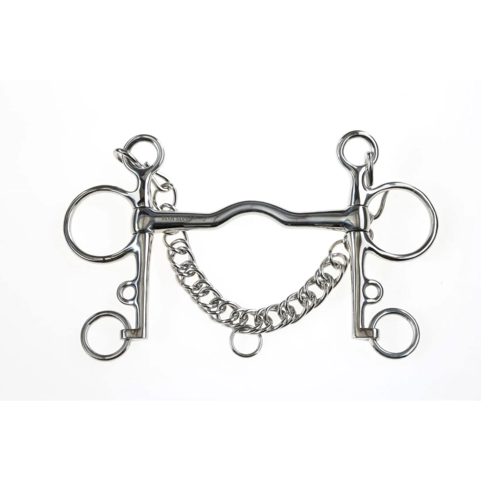 Pelham à bouche cambridge en acier inoxydable pour cheval Weatherbeeta Korsteel