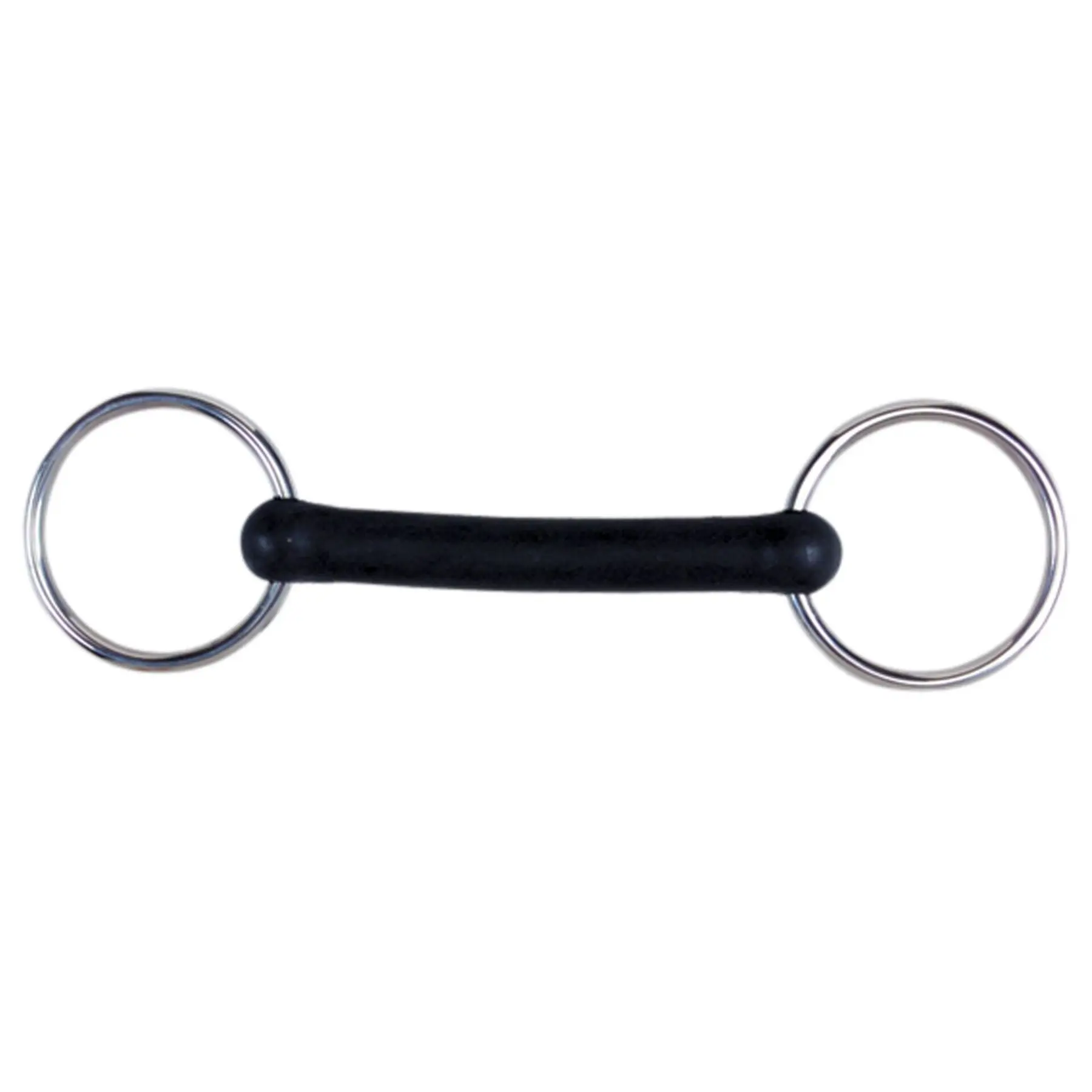 Weatherbeeta Noir Rubber Snaffle And Free Ring Bits For Horses Korsteel Flexi