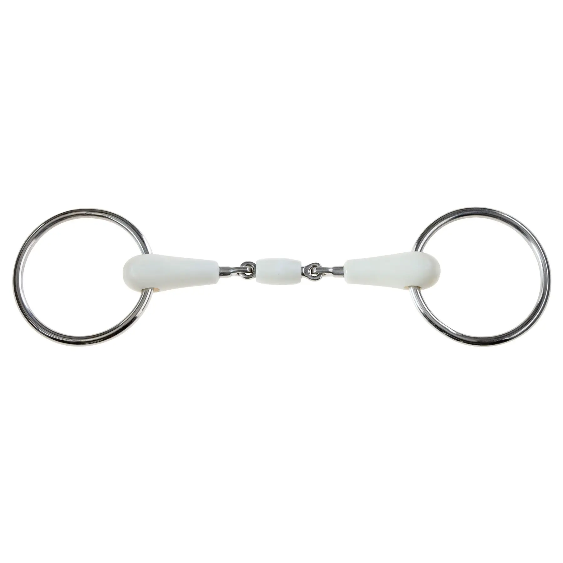 Weatherbeeta Blanc Oval Link Snaffle Bit With Flexible Free Ring And Crusted Shank For Horses Korsteel Flexi