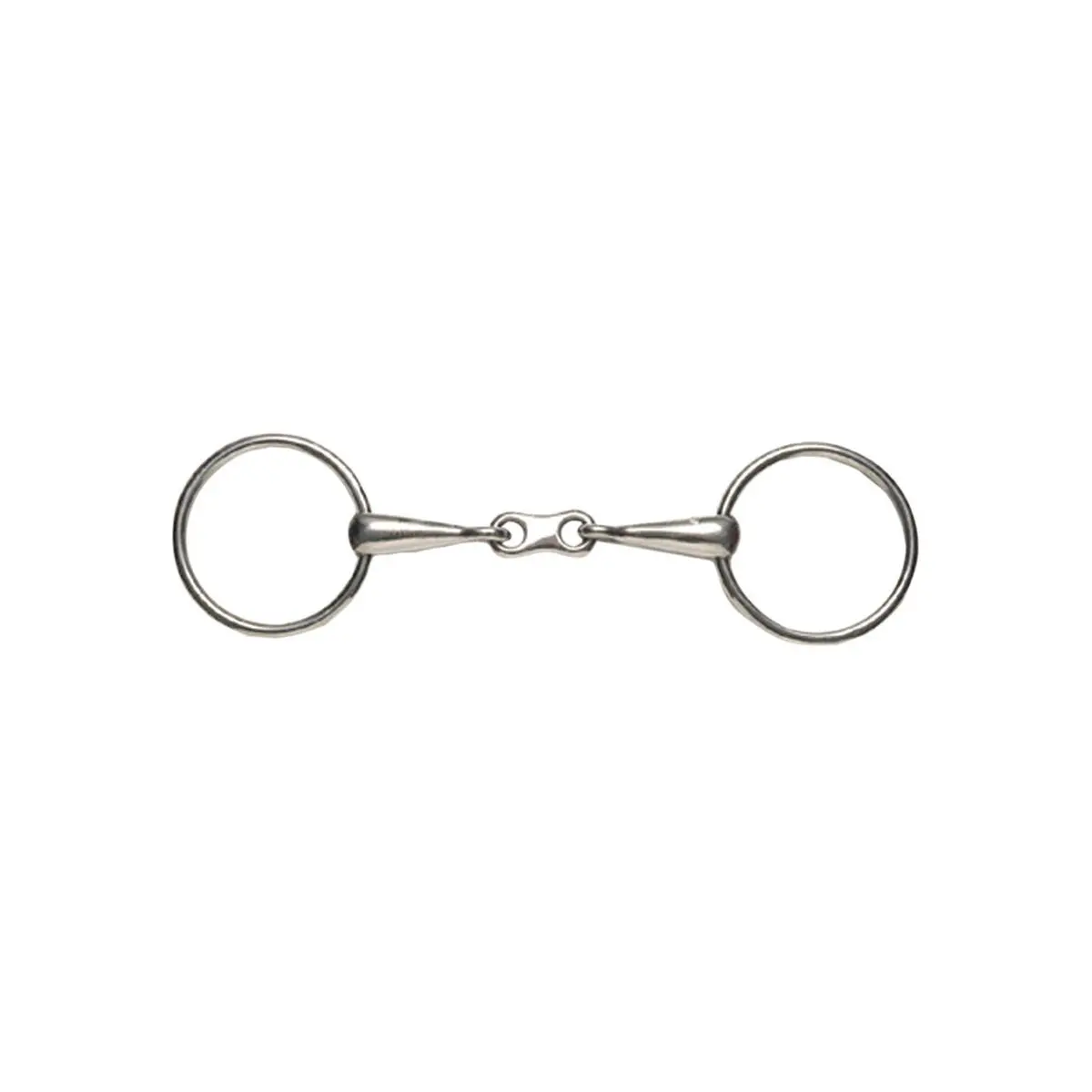 Étriers de filet à anneau ample en acier inoxydable à bouche fine à maillons français pour cheval Weatherbeeta Korsteel