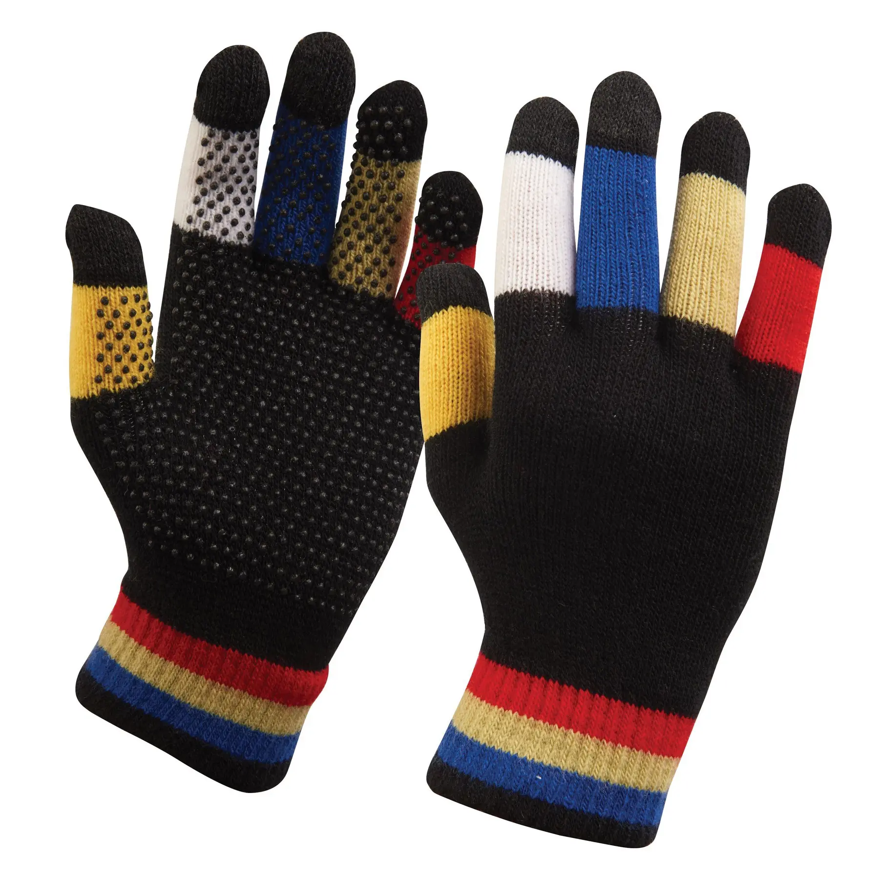 Dublin Noir Riding Gloves With Button Handle Magic