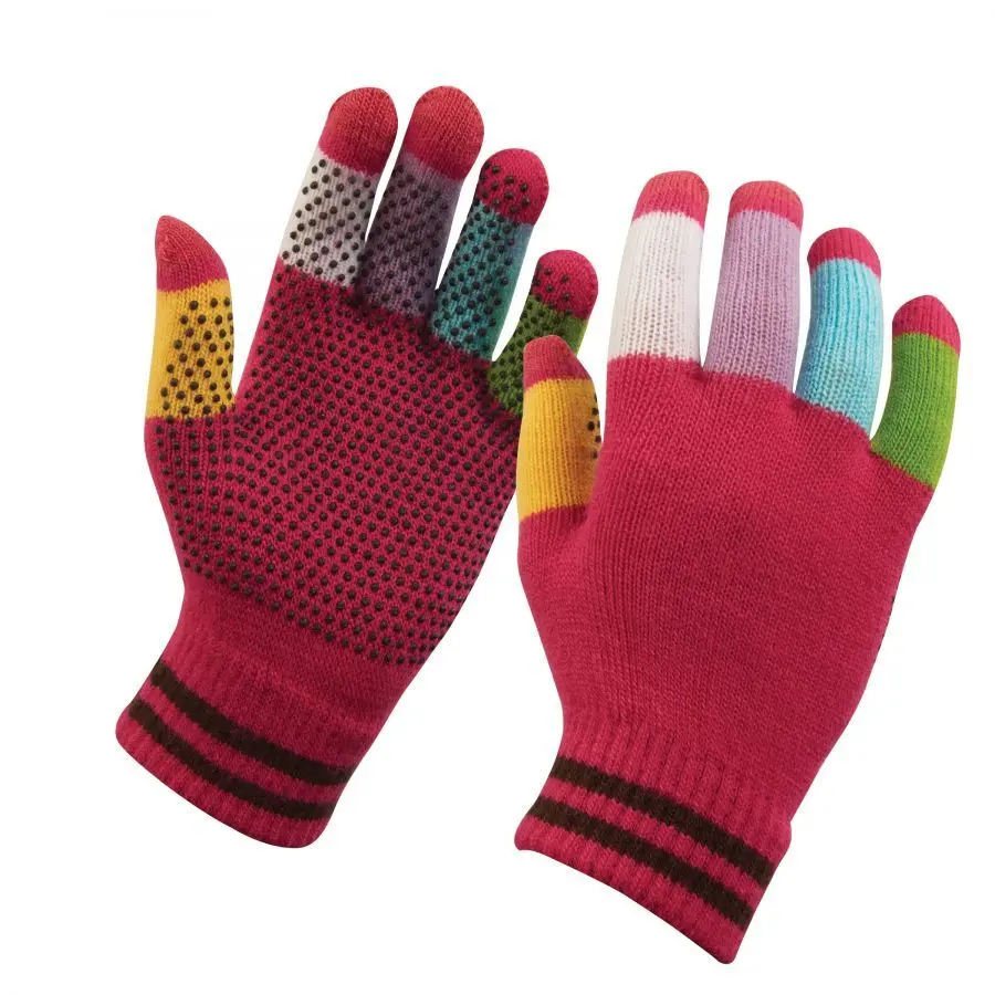 Dublin Rose Riding Gloves With Button Handle Magic