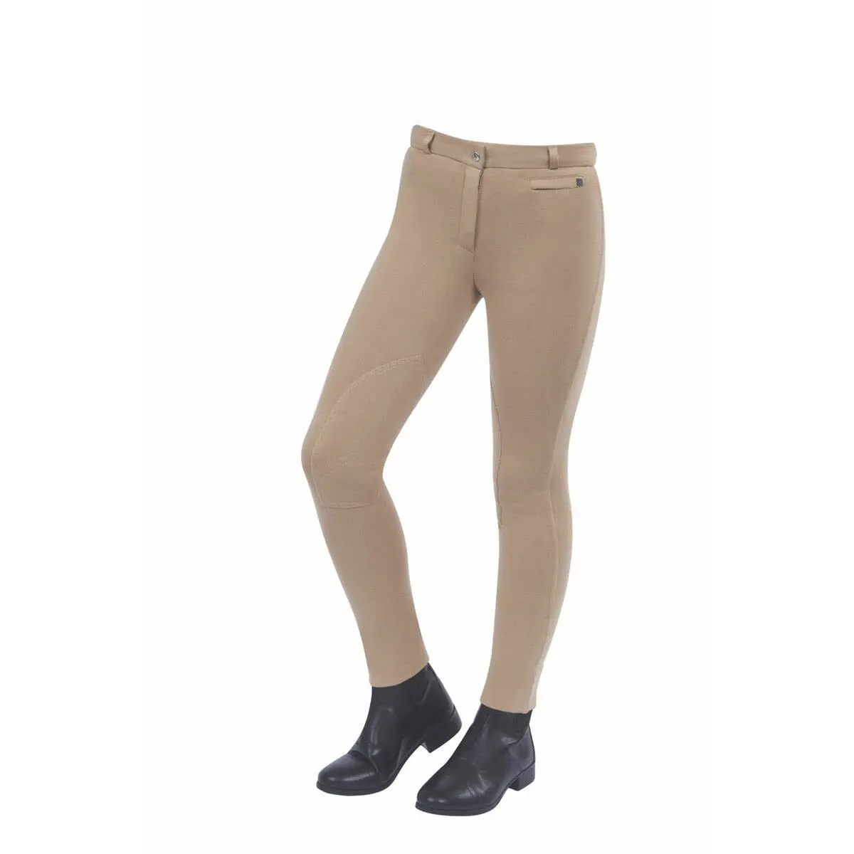 Meilleurs prix pour Pantalon équitation gel fond complet fille Dublin Supa-fit zip up
