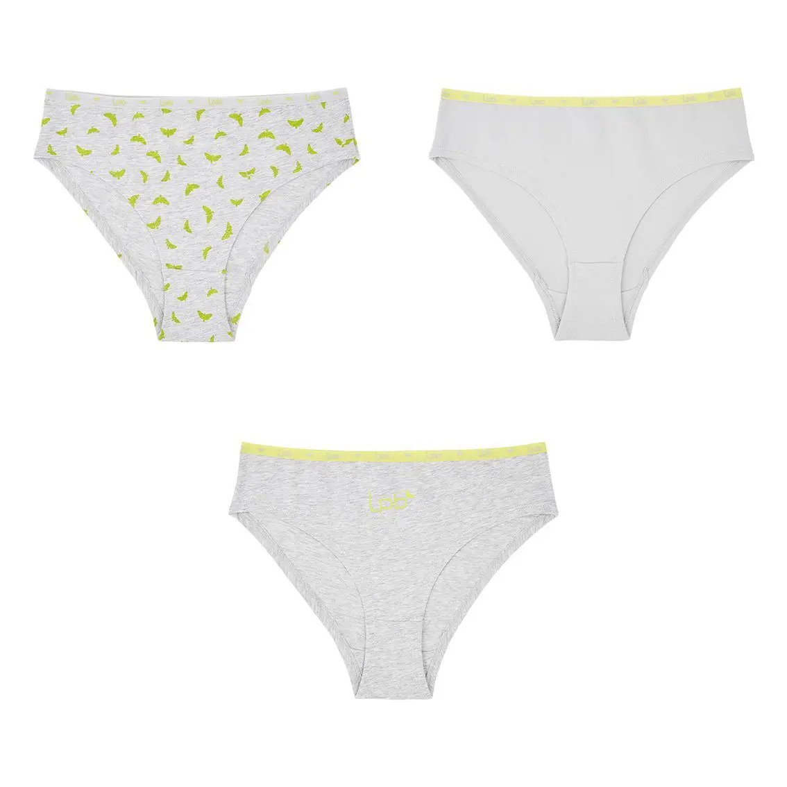 Slip donna elasticizzato stampato Les p'tites bombes (x3)