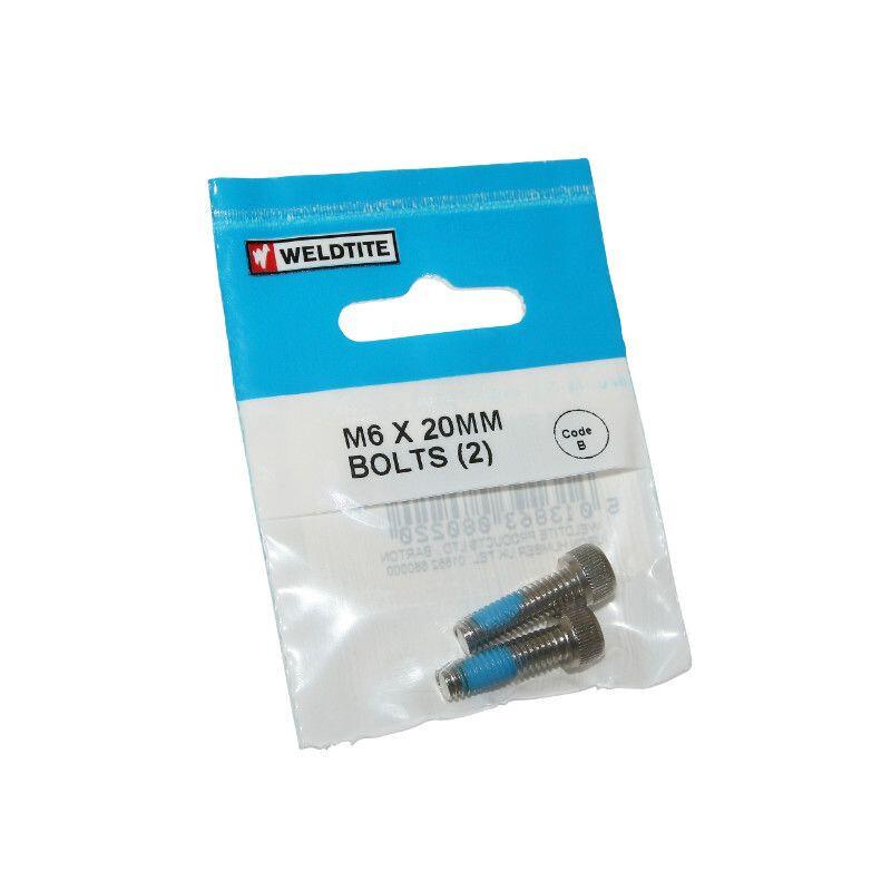 Velo Store - UK Pair of bicycle screws Weldtite M6 X 20 mm | Extra 10% off with Subscription, Postage £16.79 to UK Fedex.