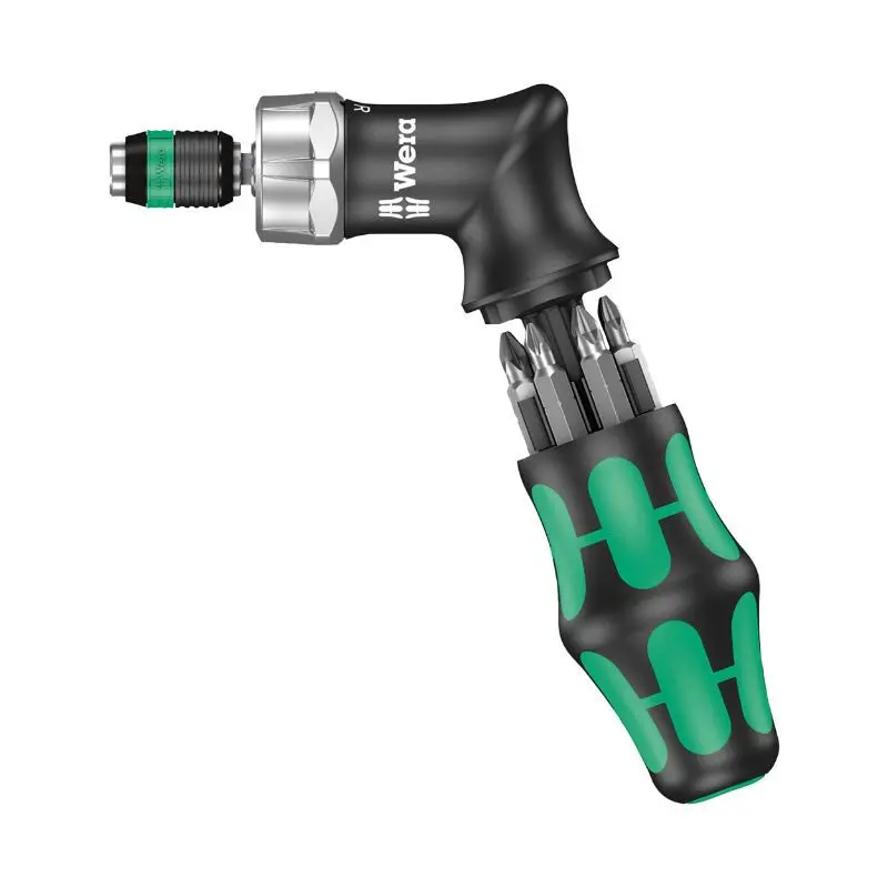 Schraubendreher Pistole Ratsche verkauft mit 6 Bits: 4 Sechskant + 2 Torx Wera