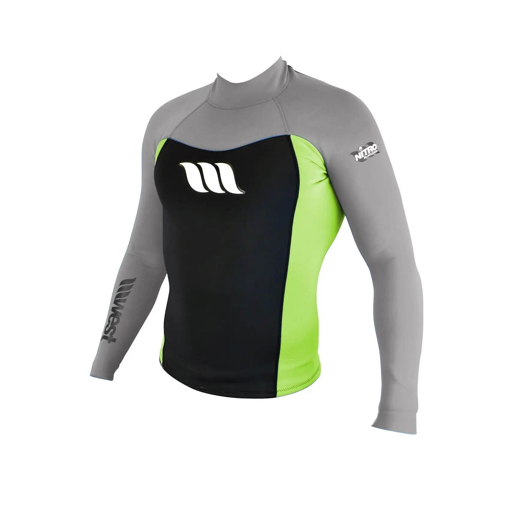 Langärmliges Surfshirt West Nitro