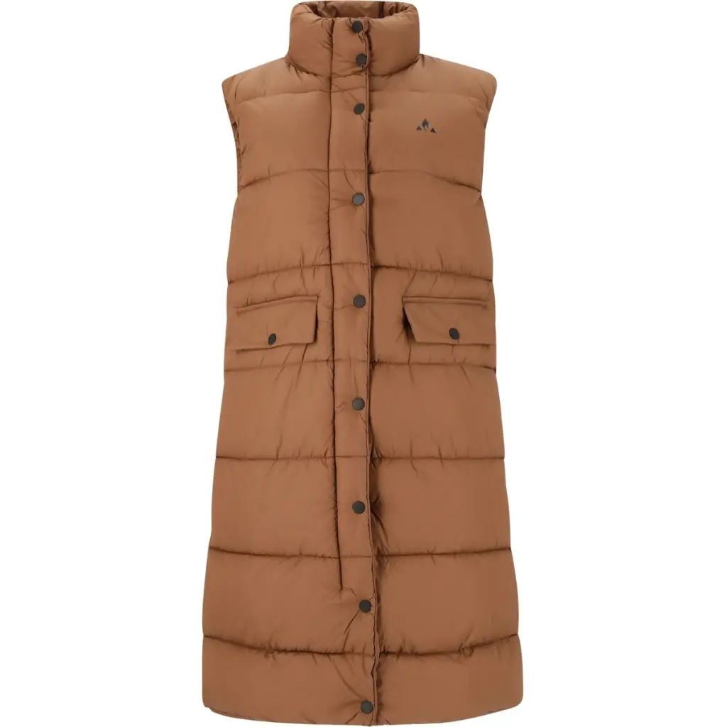 Whistler Women's Marron Sleeveless Down Jacket Amaretto