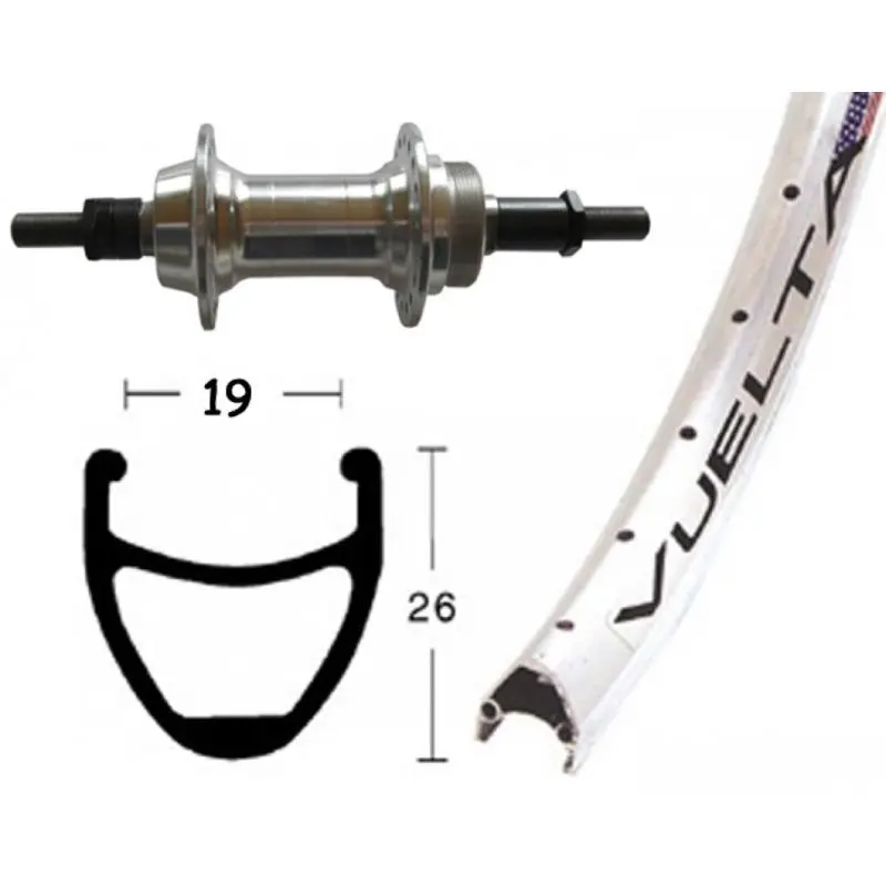 Velo Store - UK Bike wheel Wiener Winora Vuelta Airline 36TR.AXE 135 6/8V A.PU. | Extra 10% off with Subscription, Postage £16.79 to UK Fedex.