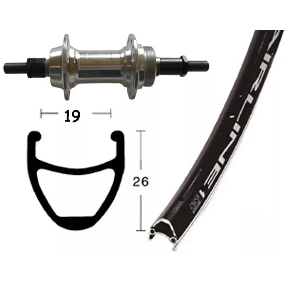 Velo Store - UK Wheel with axle Wiener Winora Vuelta Airline 1 36TR. 135 6/7V N.MA | Extra 10% off with Subscription, Postage £16.79 to UK Fedex.