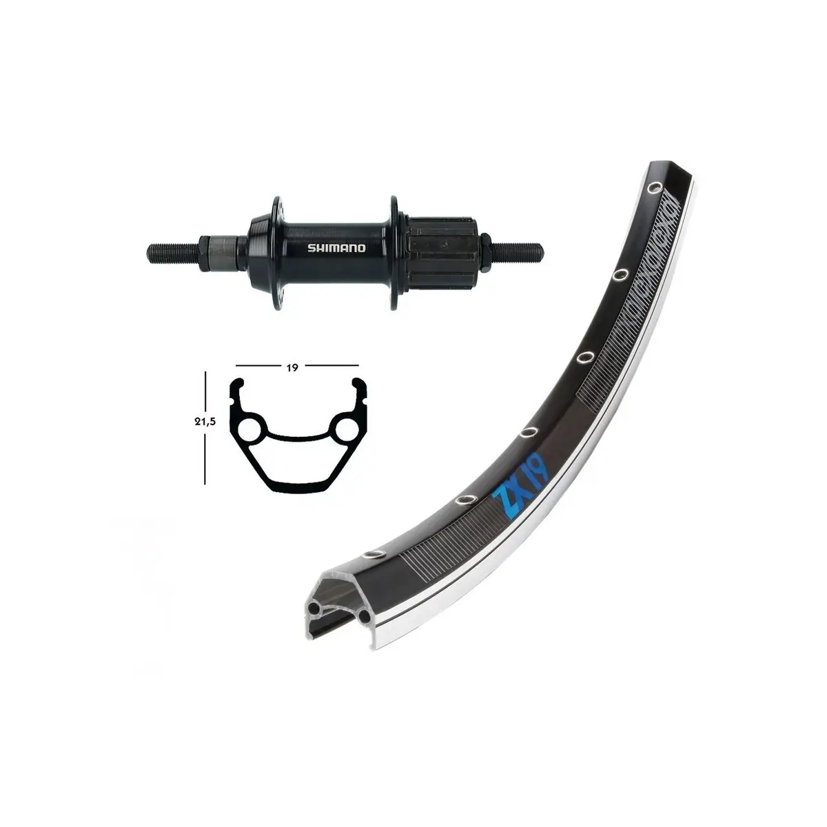 Velo Store - UK Rear wheel alu Wiener Winora Zx 19 28X1.75 36Tr 135 Ty500 | Extra 10% off with Subscription, Postage £16.79 to UK Fedex.