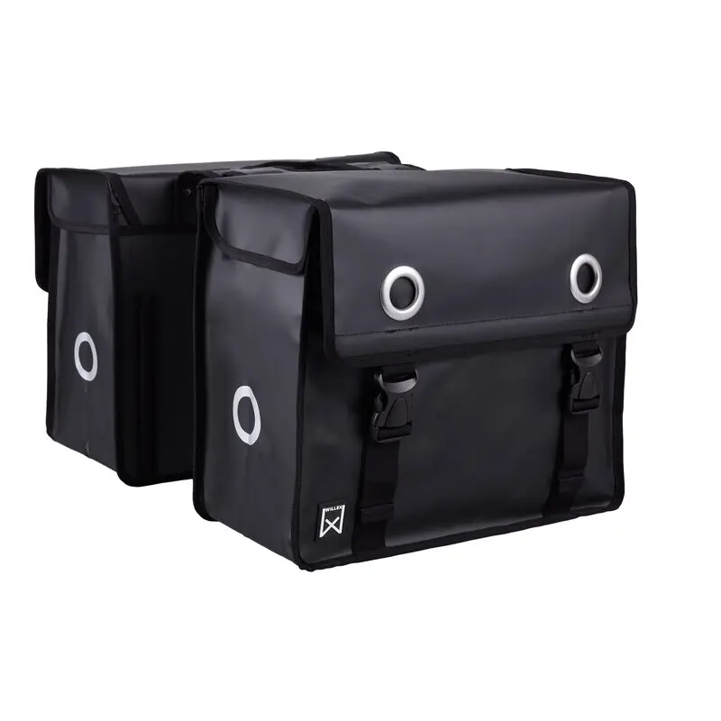 Sacoche De Vélo WILLEX 52 L – Noir, étanche, Double Sac Porte-bagages, Occasion