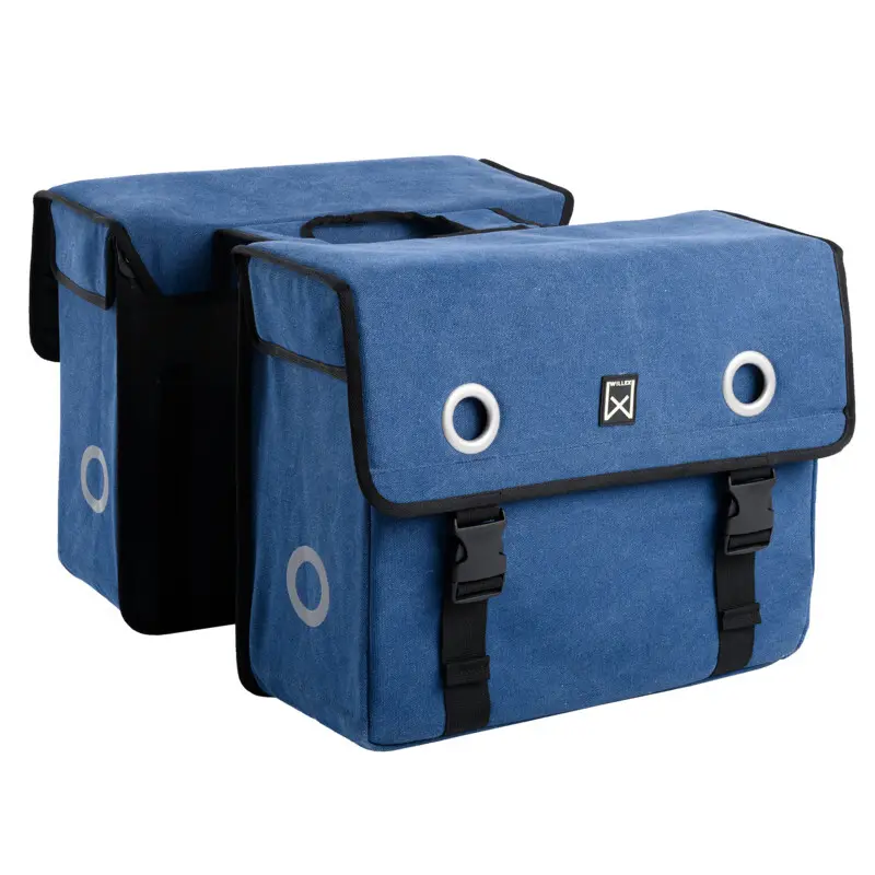 Velo Store - UK Double pannier bag Willex Canvas | Extra 10% off with Subscription, Postage £16.79 to UK Fedex.