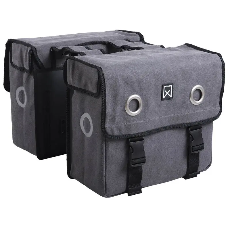 Velo Store - UK Double pannier bag Willex Canvas | Extra 10% off with Subscription, Postage £16.79 to UK Fedex.