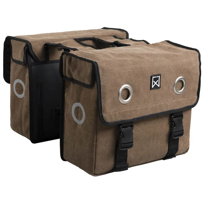 Velo Store - UK Double pannier bag Willex Canvas | Extra 10% off with Subscription, Postage £16.79 to UK Fedex.