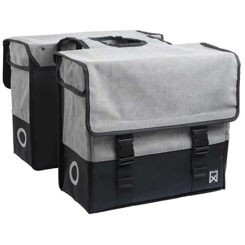 Doppelte Gepäckträgertasche Aus Beschichtetem Canvas Willex 30 L