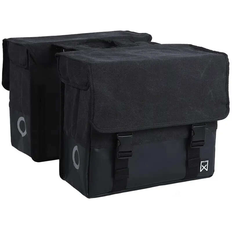 Velo Store - UK Double pannier bag Willex Canvas Plus | Extra 10% off with Subscription, Postage £16.79 to UK Fedex.