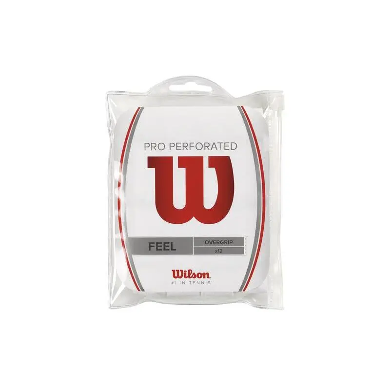 12 Tennis Overgrips im Set Wilson Pro Perforated