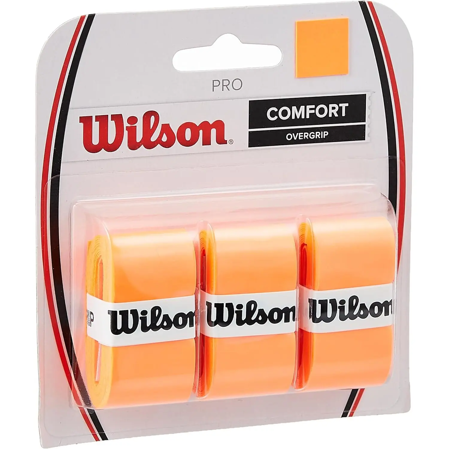 Wilson Arancione Overgrip Da Tennis Pro Overgrip Burn (X3)