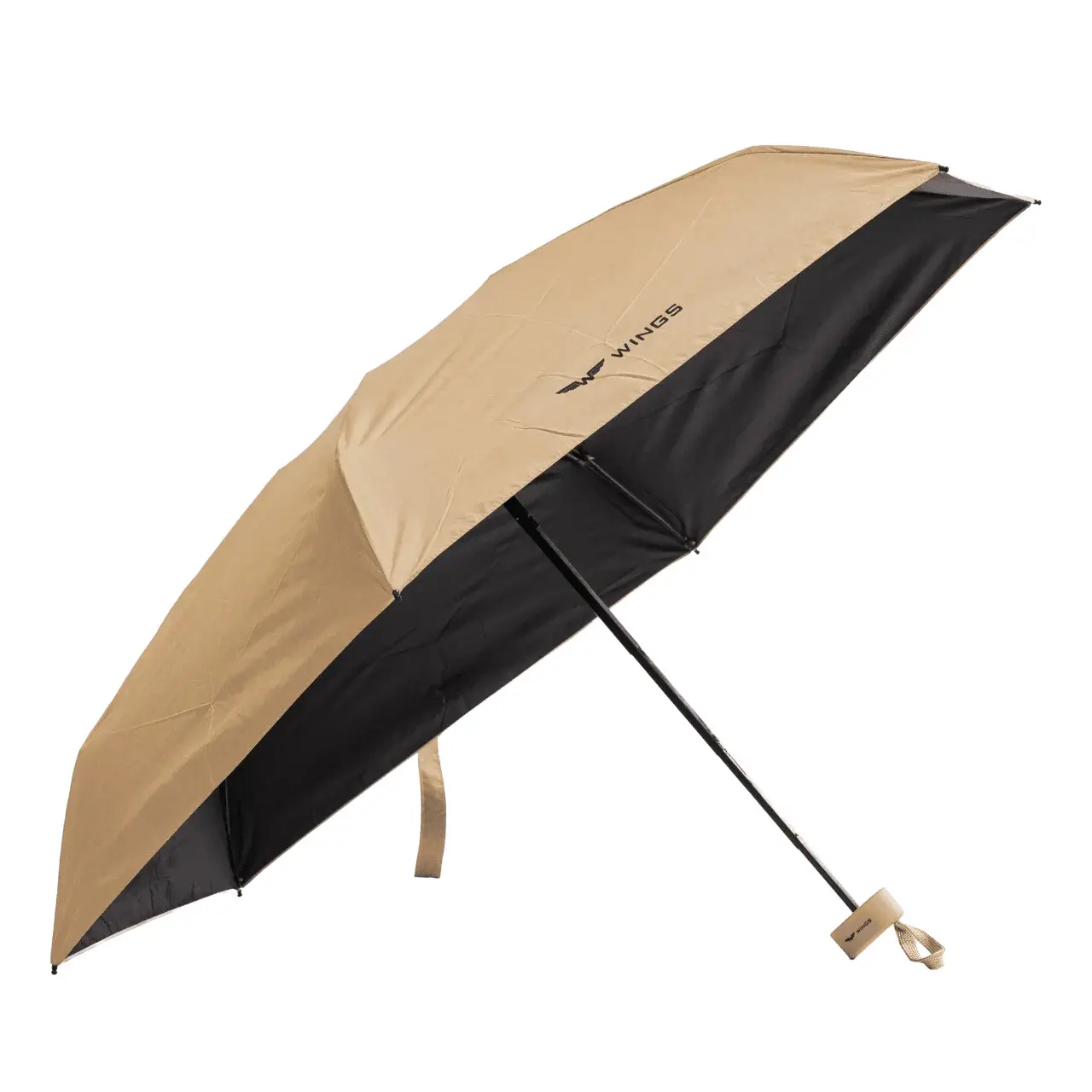 Wings Khaki Mini Paraplu - Compact & Opvouwbaar