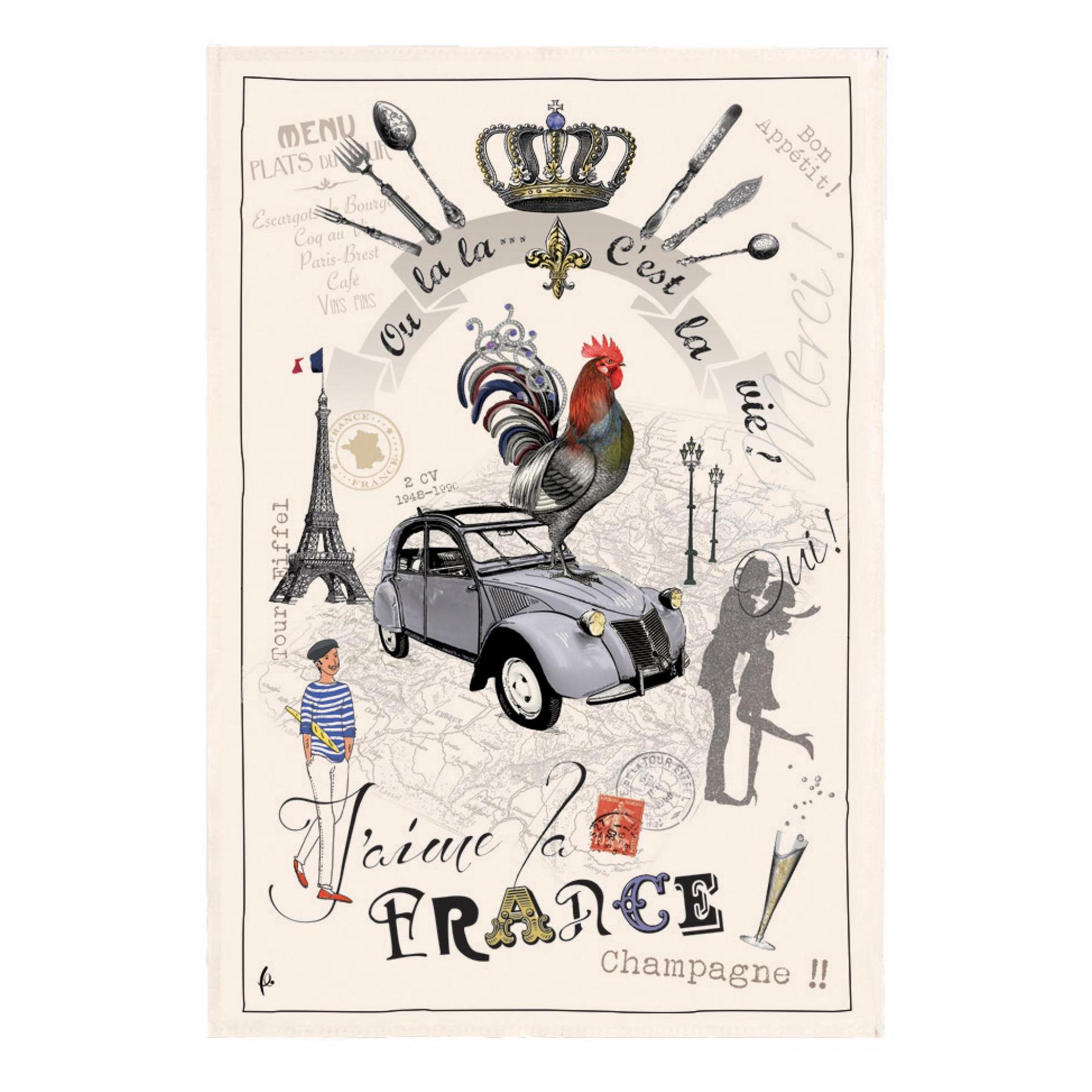 3210802208000 - Geschirrtuch - France Panorama Winkler