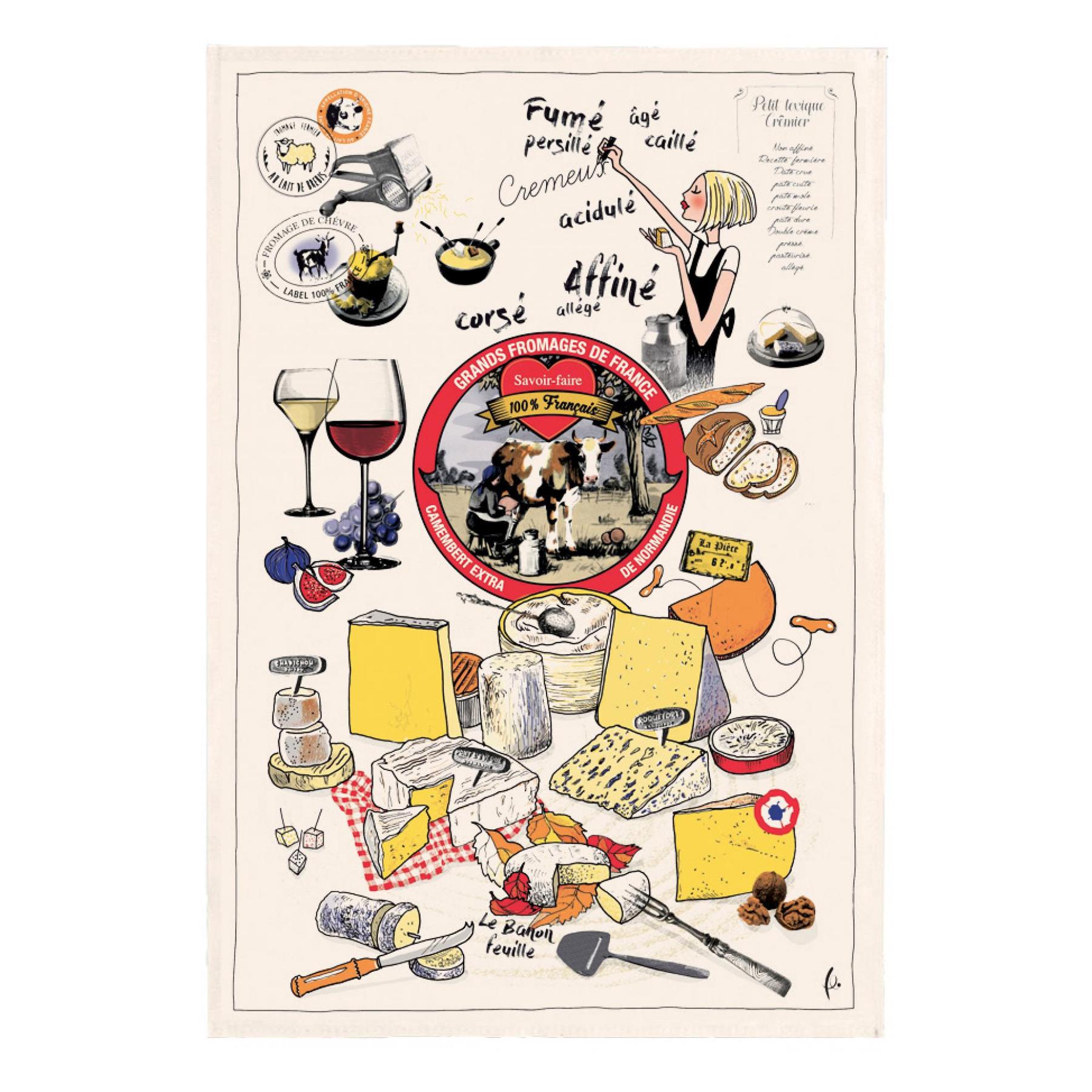 3210806549000 - Geschirrtuch - die großen Käse Winkler