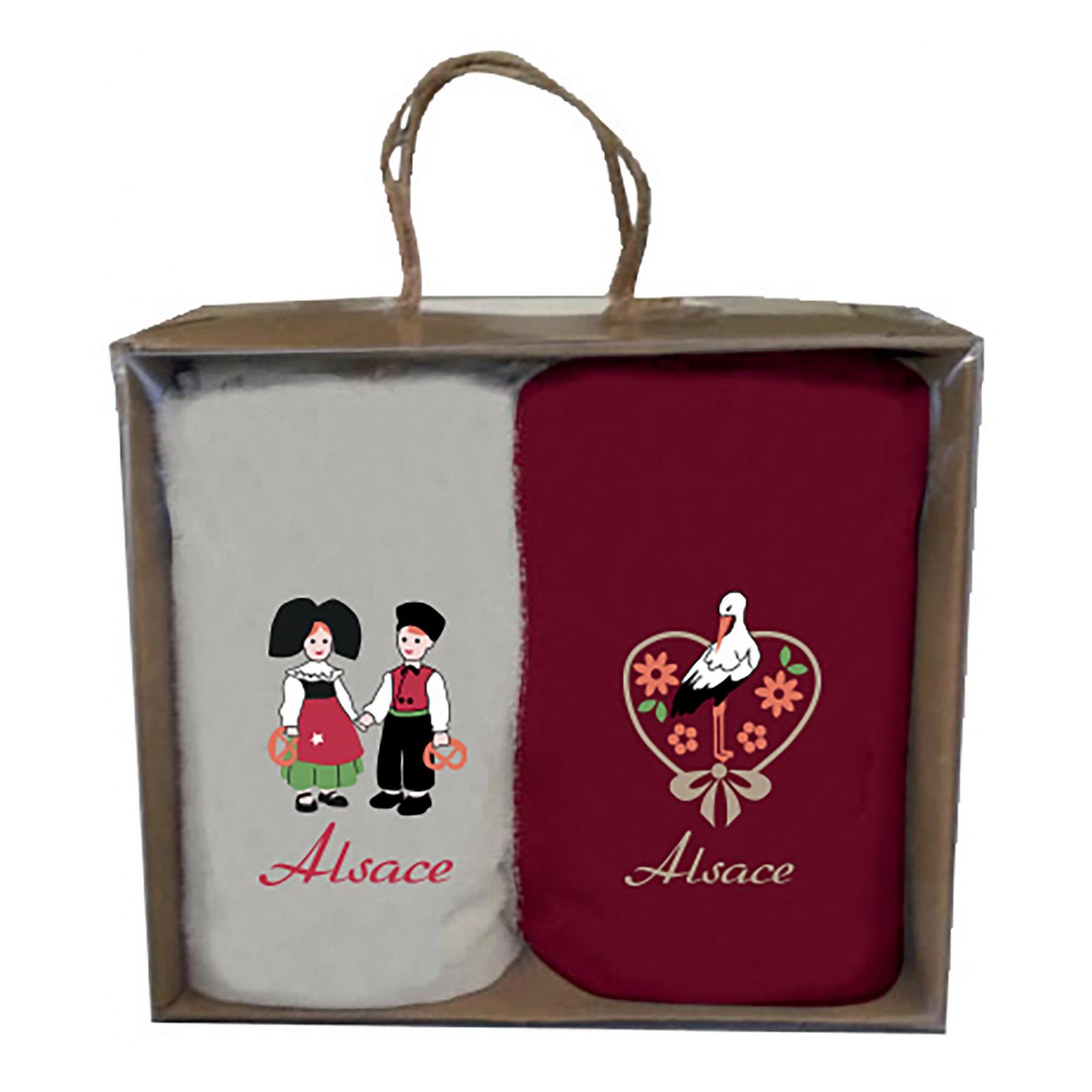 3210807485000 - Packung mit 2 bestickten Handtüchern Alsace