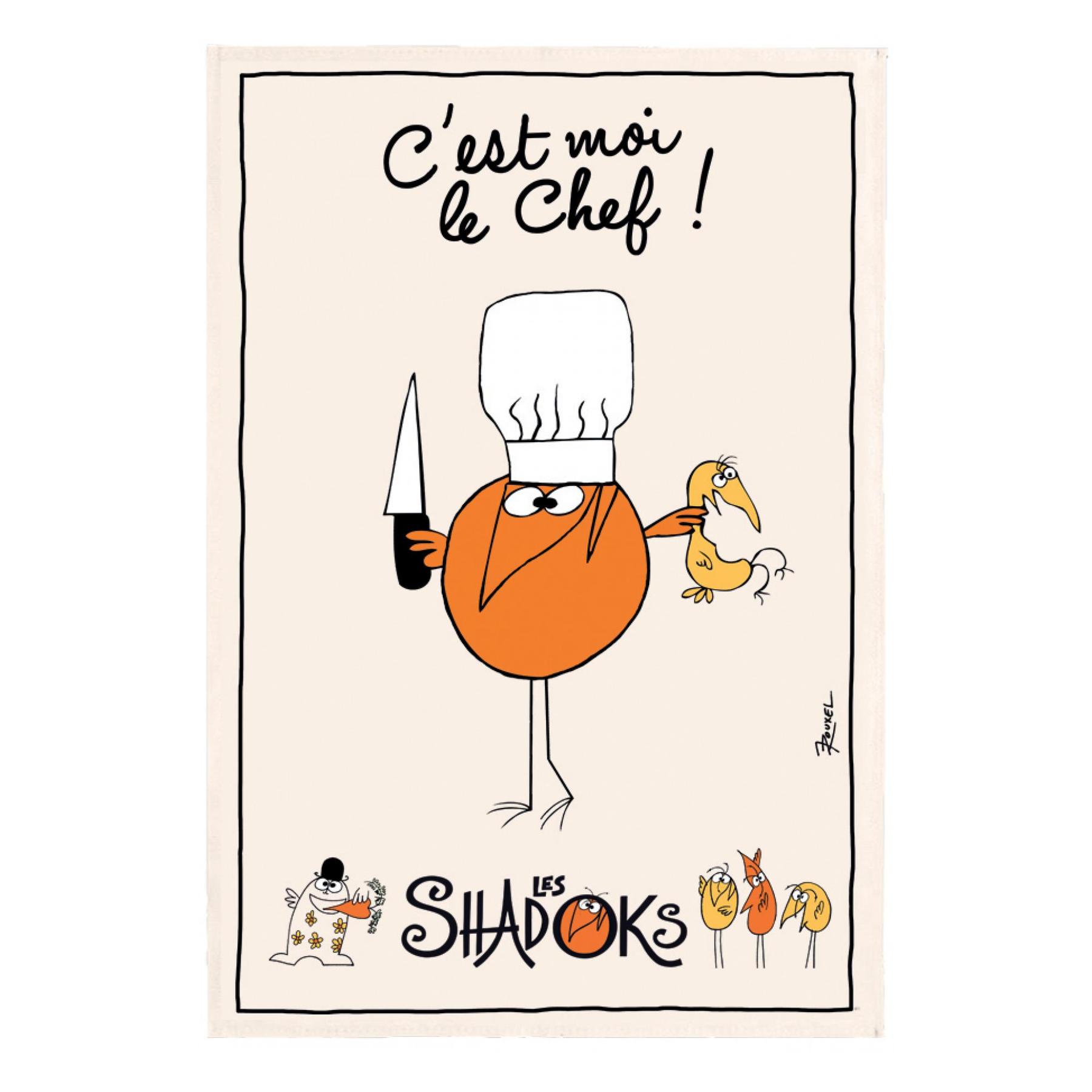 3210808315009 - Geschirrtuch - großer Koch Shadoks