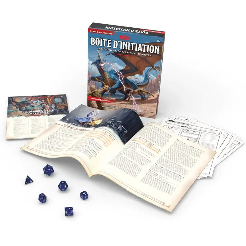 5010994207151 - Gesellschaftsspiele Wizard of the coast Dungeons & Dragons 5 - Kit dInitiation  Les Dragons de LÎle aux tempêtes