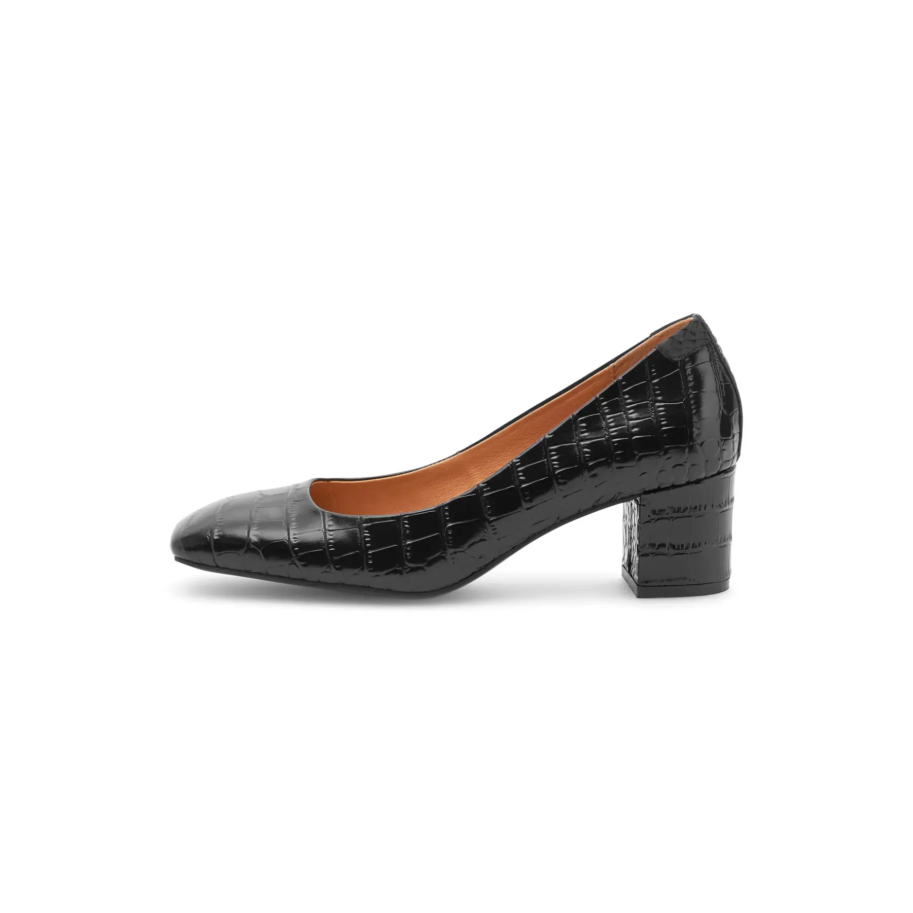 Heels Woden Marie Croco Low