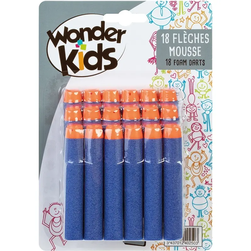3437012402503 - Geschicklichkeitsspiel Nachfüllpackung mit Schaumstoffpfeilen (x18)