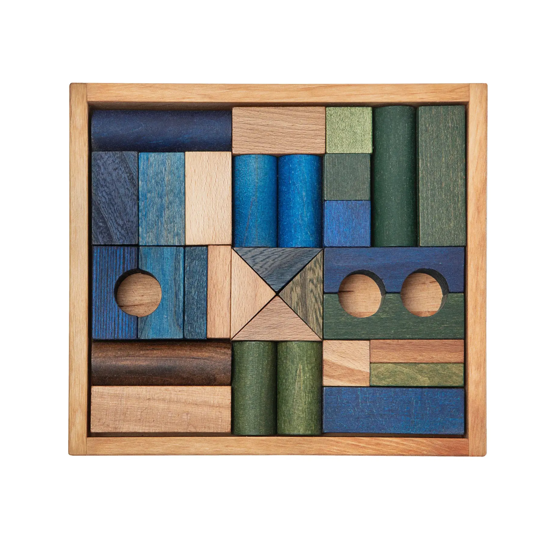 Constructiespeelgoed in doos 30 stukken Wooden Story