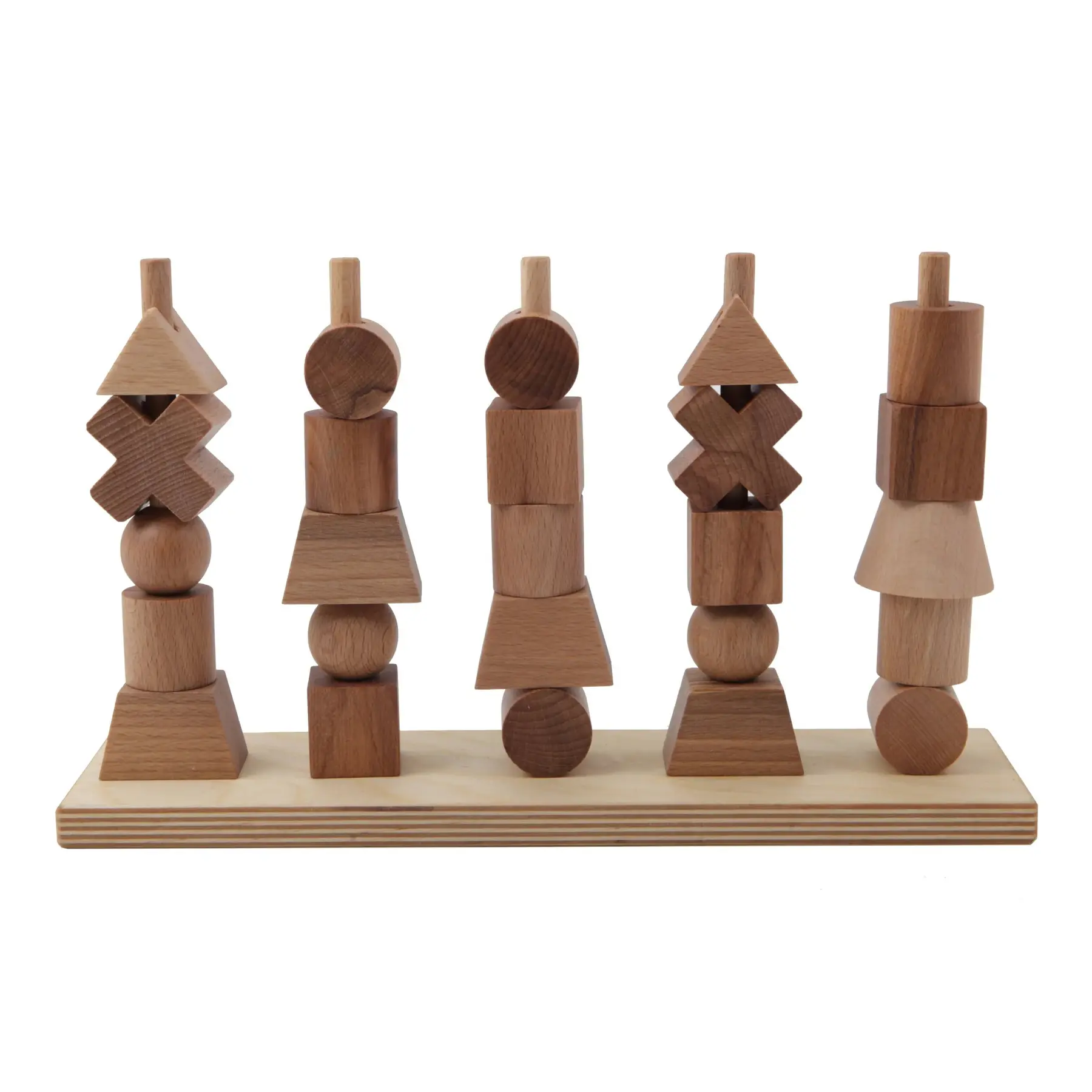 Naturspielzeug Stapelspiel Wooden Story Montessori