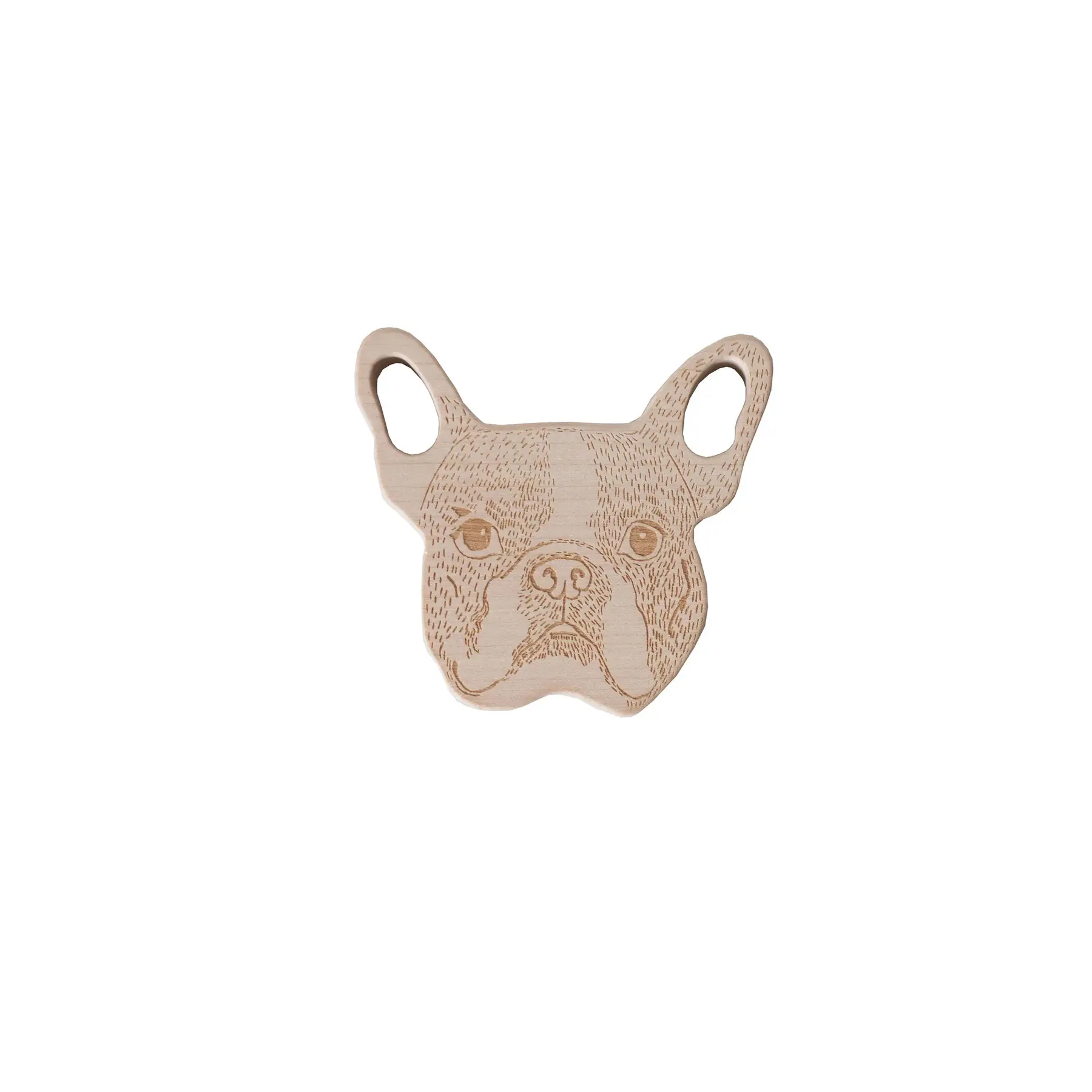 Holz-Beißring für Bulldogge Wooden Story