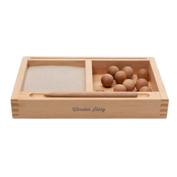 Schreibplatte mit Sand + Kartenhalter Wooden Story