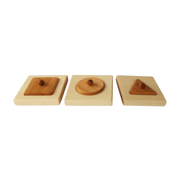 Formenpuzzle Dreieck, Quadrat, Kreis Wooden Story