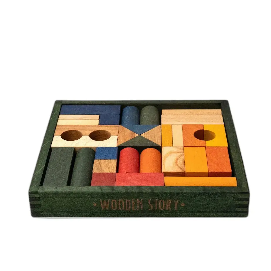 Holzspielzeug Brettspiel 30 Teile Wooden Story