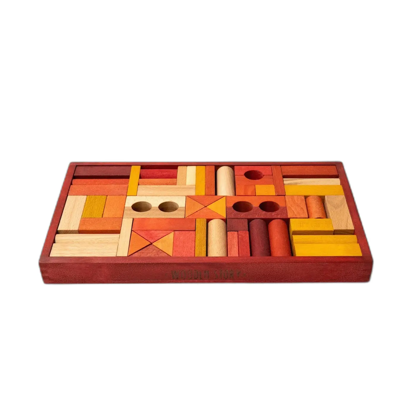 Brettspiel aus Holz mit 54 Teilen Wooden Story