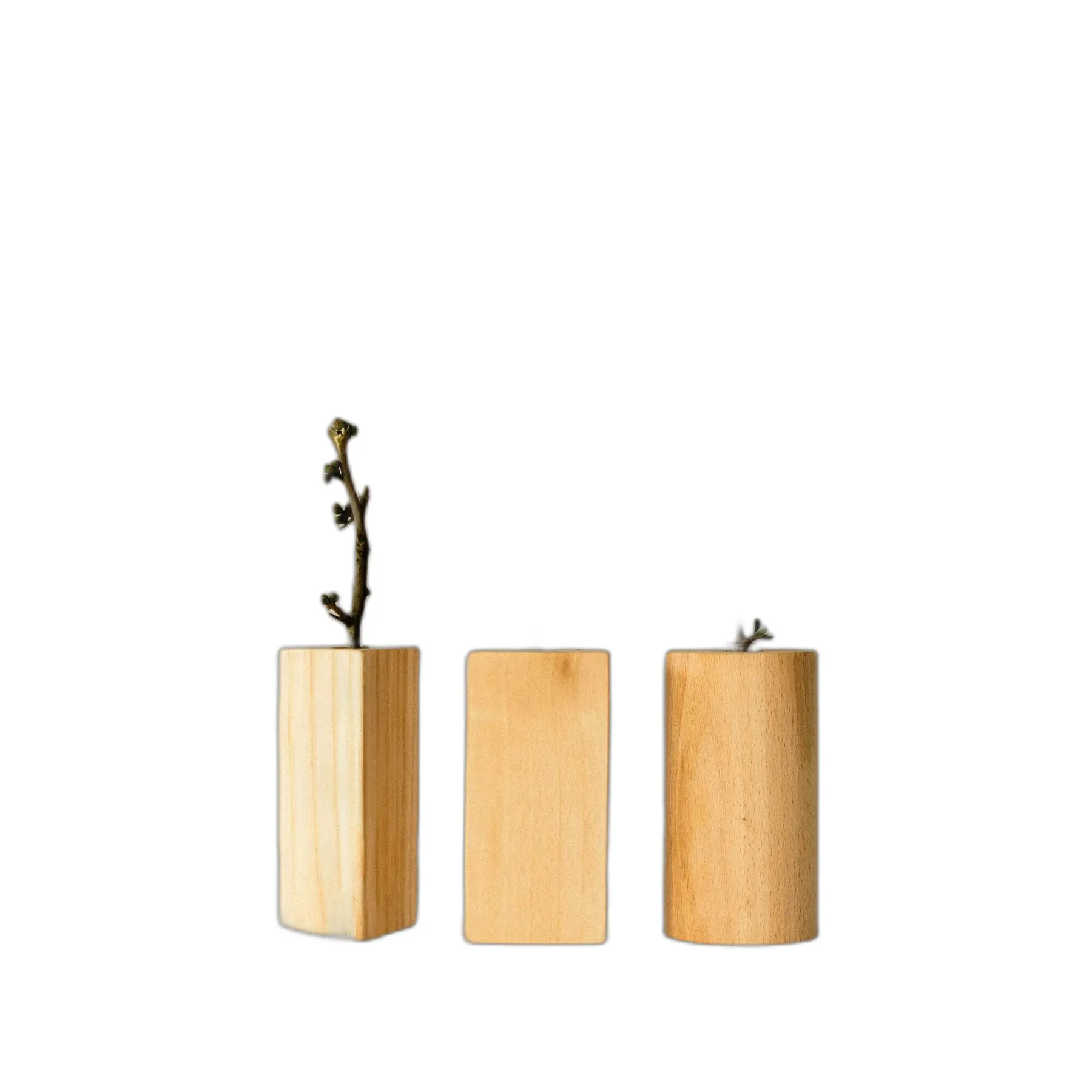 Vase für Blumen Nr. 06 Wooden Story