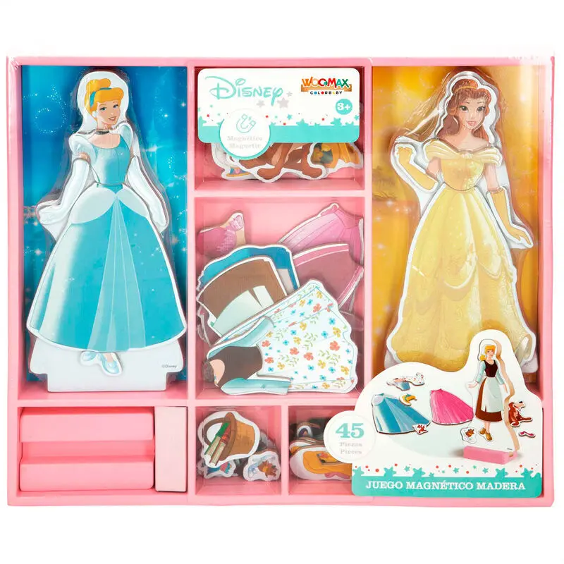 Wachspiel Magnetisches Holzspielzeug Set Woomax Disney Princess (x45)