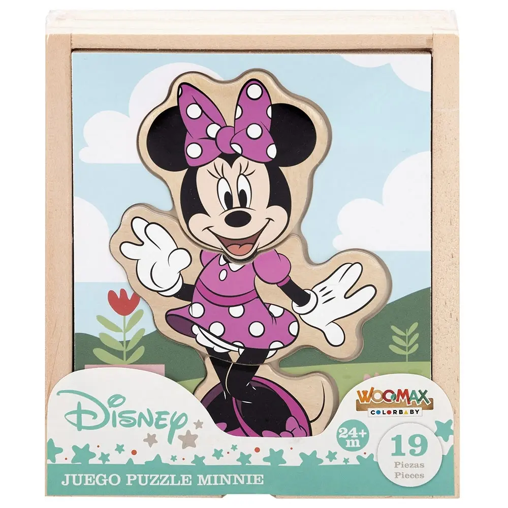 19-teiliges Holzpuzzle Woomax Minnie