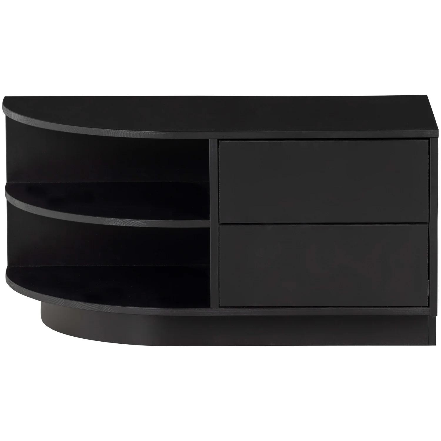 8714713160501 - TV-Schrank WOOOD Finca Schränke Gr B H T 78 cm x 40 cm x 40 cm schwarz TV-Sideboards